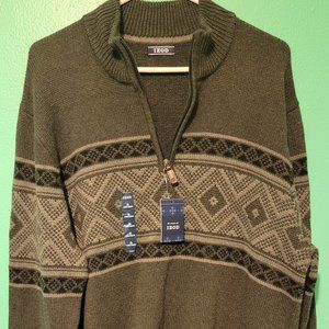Izod Men's 1/4 zip sweater NWT